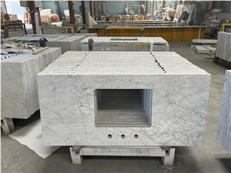 Carrara White Marble Bathroom Vanity Tops Countertops