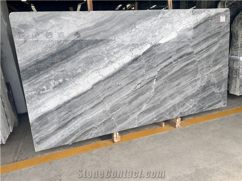 Crystal Wood Marble Galaxy White Wooden Marble Tiles
