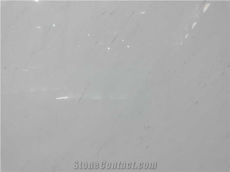 Custom Polished Ariston White Marble Slab Floor Tile