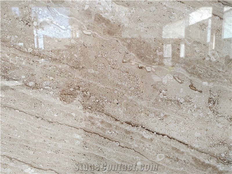 Dino Beige Marble Stone Slab For Interior Floor