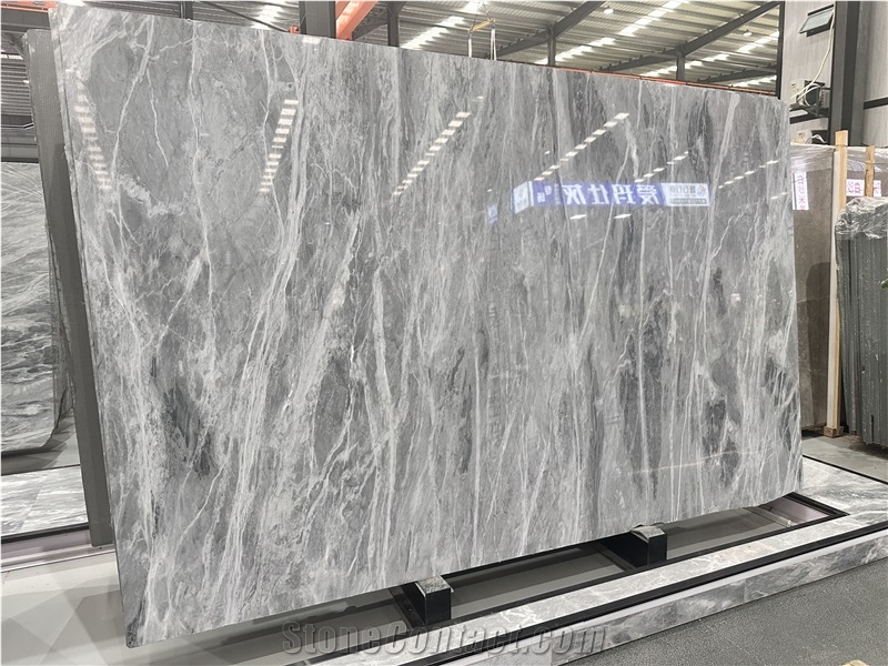 Italy Himalayan Gray Hot Sale Marble Stone Slab Tiles