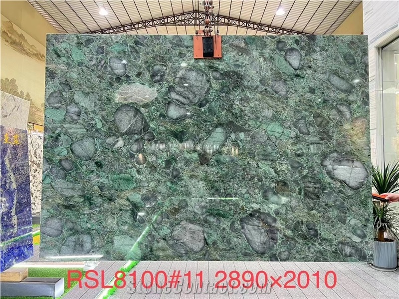 Luxury Natural Green Verde Pollock Granite Stone Slabs