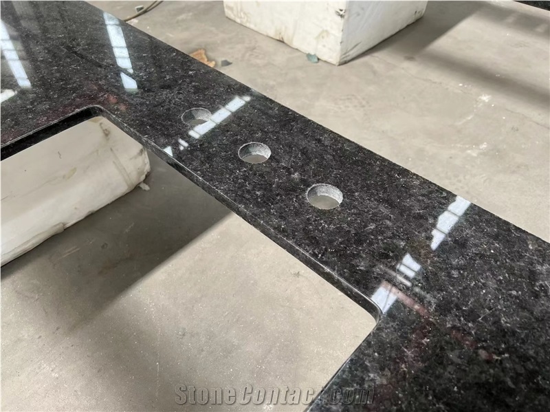 Prefab Steel Grey Granite Stone For Kitchen Countertop