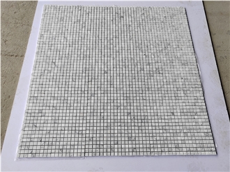 White Carrara Backsplash Mosaic