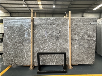 Morocco Teferi Grey Natural Marble Slabs, Tiles