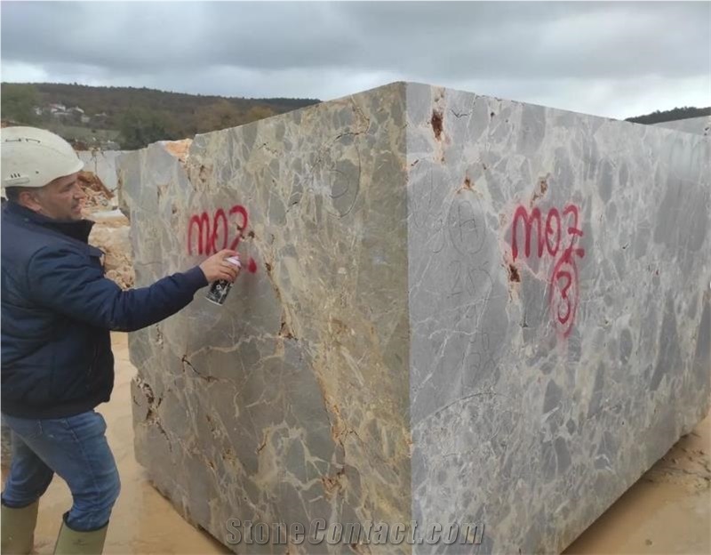 MCD Fossil Grey Marble Blocks
