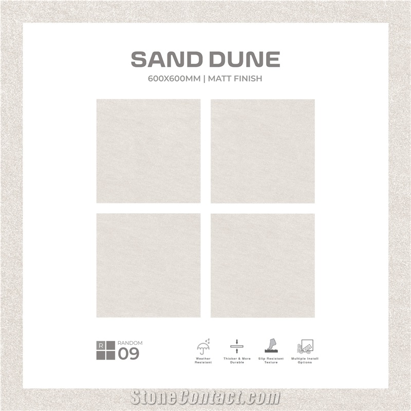 Sand Dune Matt Finish Porcelain Floor Tiles