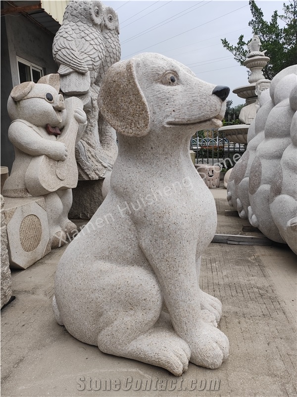 Gray Granite Animal Garden Statue