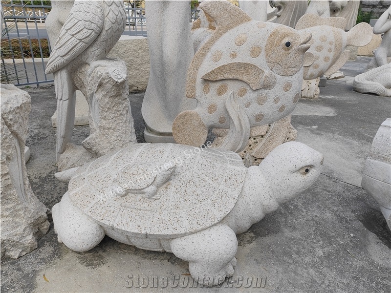 Gray Granite Animal Statue