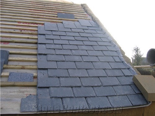 Vietnam Black Slate Irregular Flagstone Tiles
