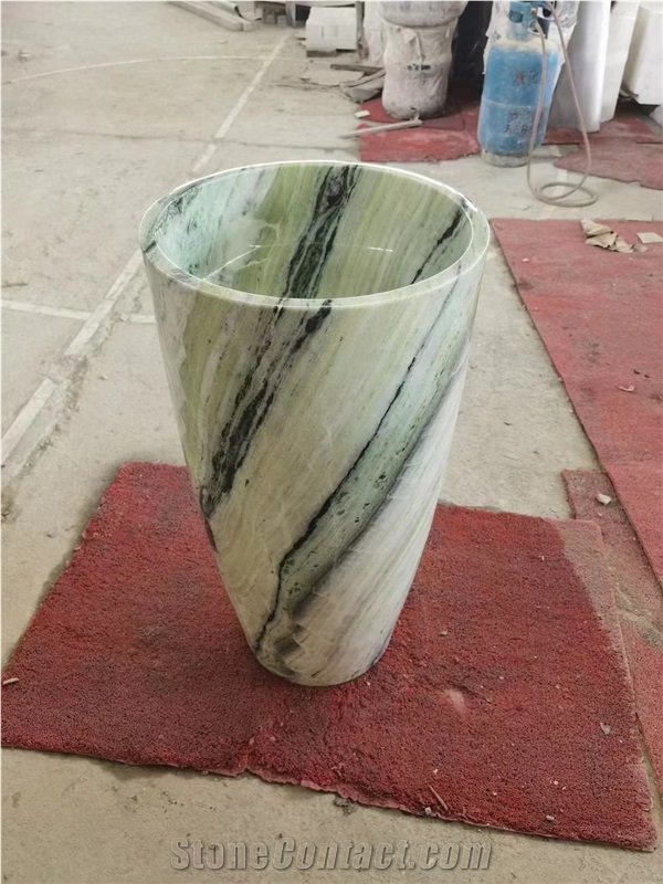 High Quality Manufacturer Marble Mosaic Pedestal Wash Basin