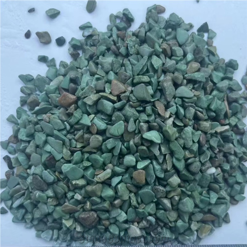Light Green Jade Pebble Stone Chips 3-5Mm