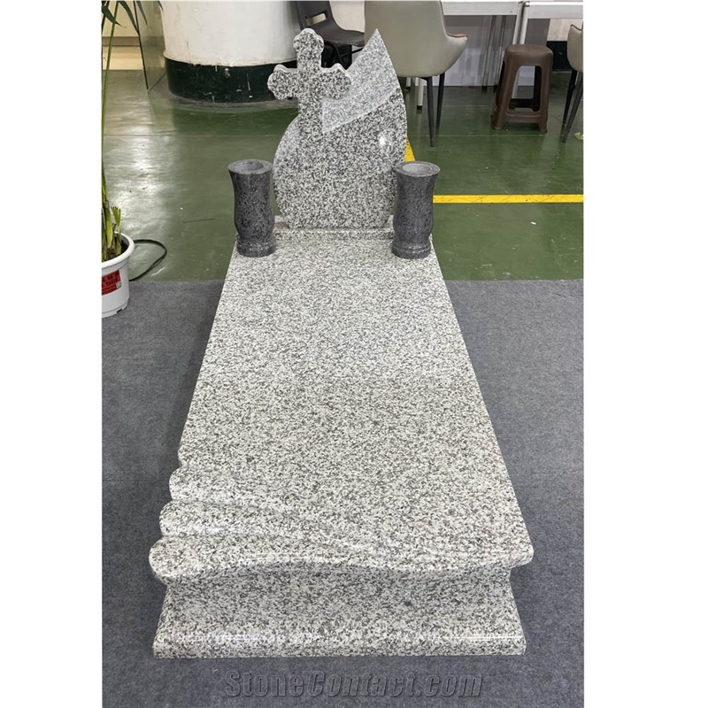 Wholesale Cheaper Black Granite Tombstone Double Monument
