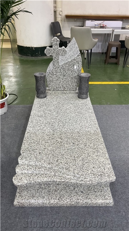 Wholesale China Grey Granite Cross Tombestone Monuments