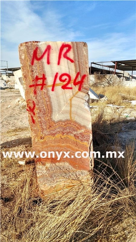 Red Onyx Blocks, Mexico Rojo Onyx Blocks