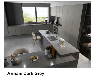Armani Dark Grey Sintered  Artificial Stone Countertop