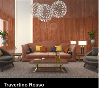 Travertino Rosso Sintered Stone Slabs
