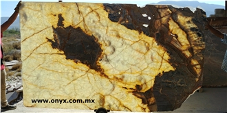Pineapple Onyx Slabs, Mexico Yellow Onyx