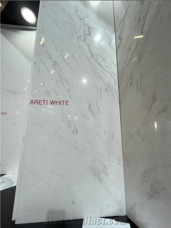 Areti White Marble Slab
