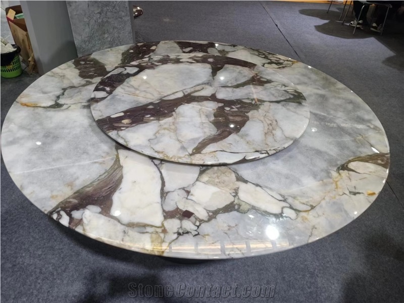 Calacatta Verde Marble Dining Table