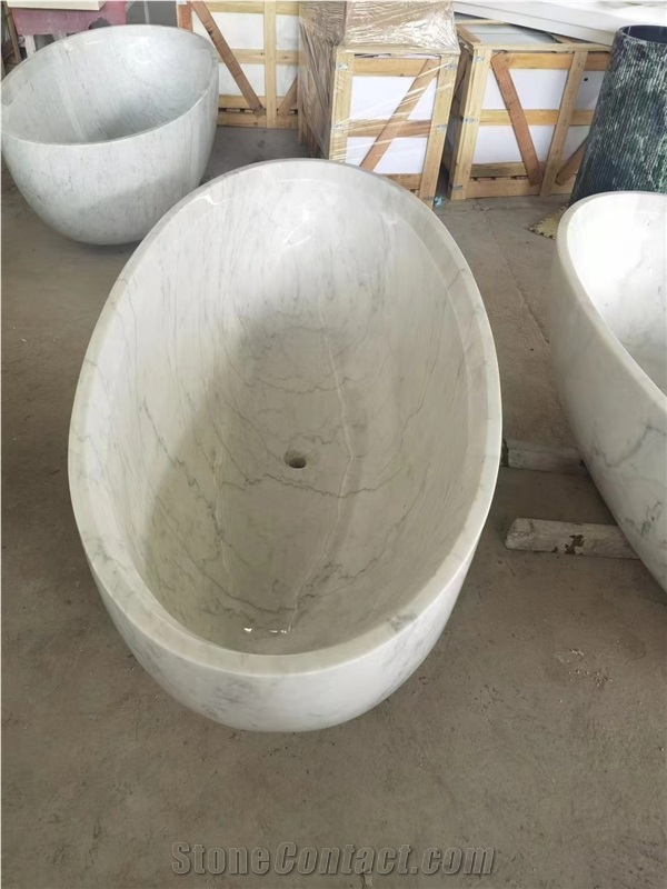 Guangxi White Marble Bathtubs