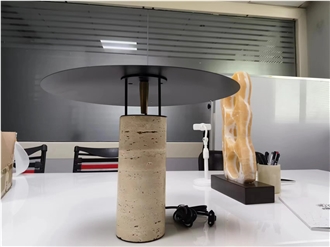 Travertine Stone Lamp Home Decor Products