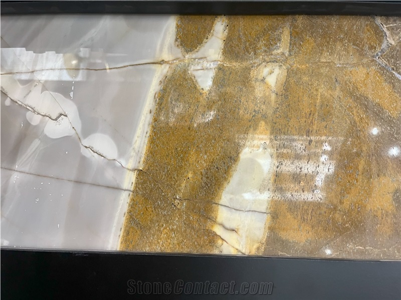 Brezza Gold Marble Slabs