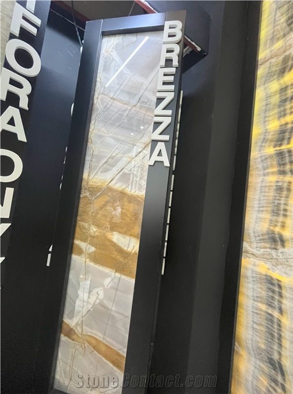Brezza Gold Marble Slabs