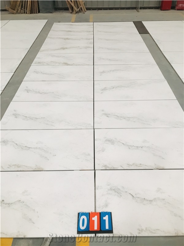 White Amber Marble Polished Tiles