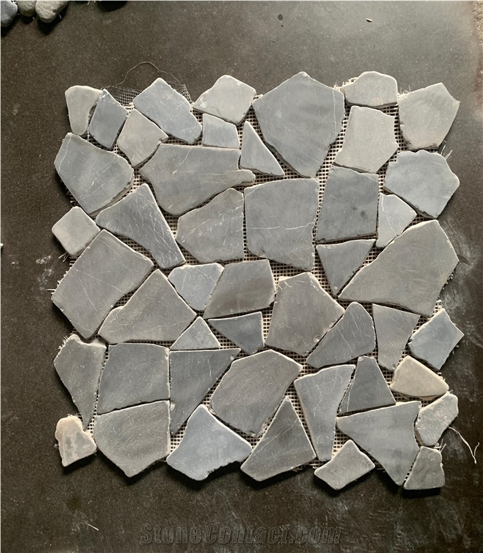 Random Marble Chips Mosaic Tiles XL Floor Mosaic