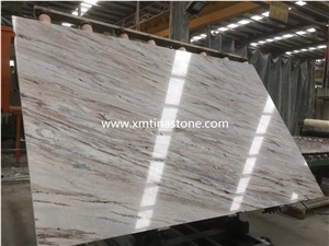 Italy White Palissandro Bluette Marble Tiles Slab