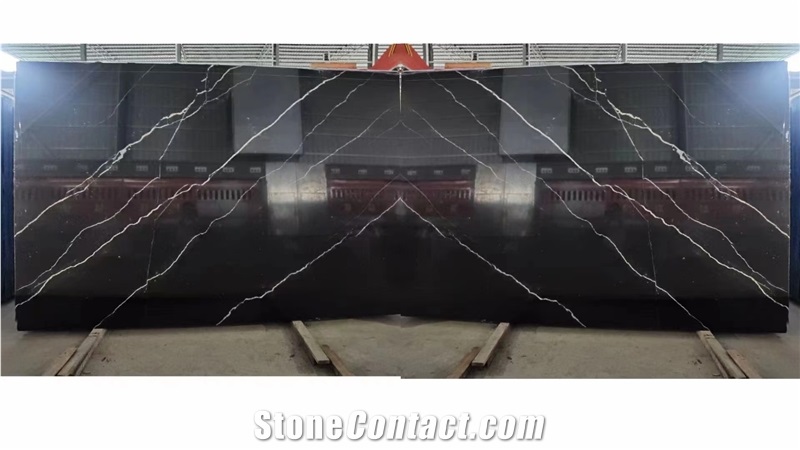 Nero Marquina Marble Bookmatch Slabs
