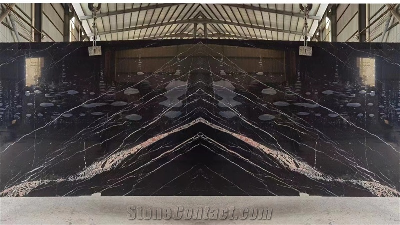 Nero Marquina Marble Bookmatch Slabs