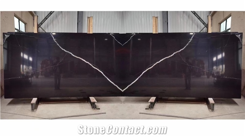 Nero Marquina Marble Bookmatch Slabs