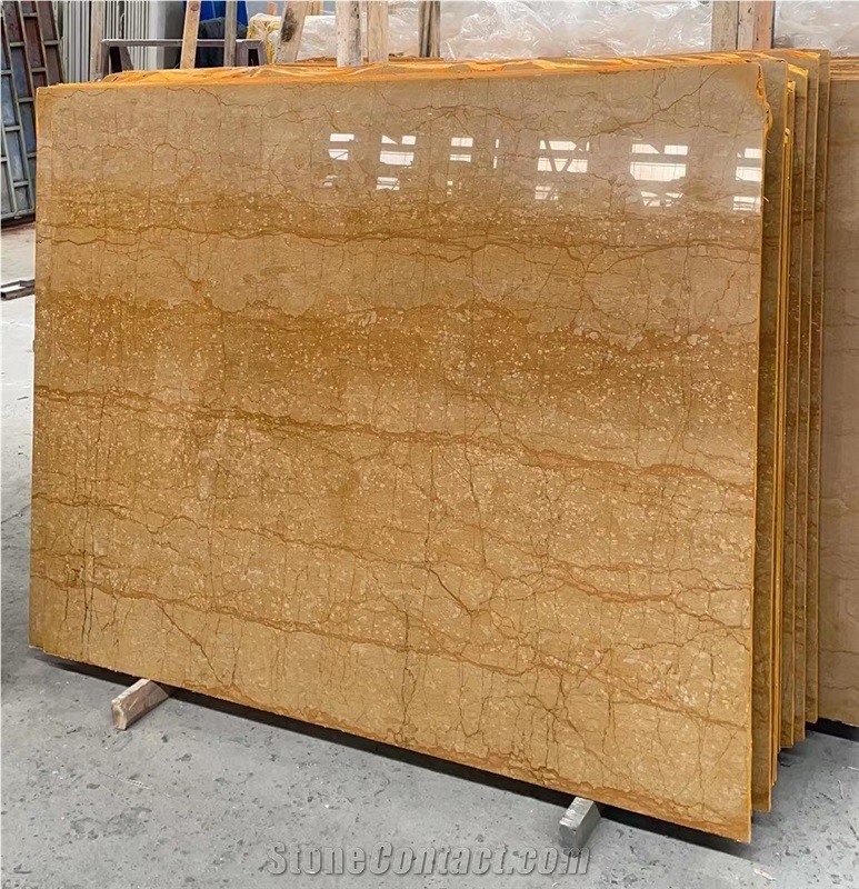 Turkey Gold Imperial Marble Slabs Polished Floor Wall