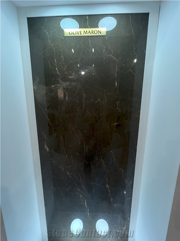 Olive Maron Marble Slabs