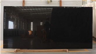 Artificial Black Quartz  Quartz Wall Flooring Slabs