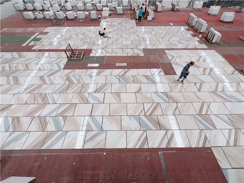 Palissandro White Marble  Vein Matching Floor Tile