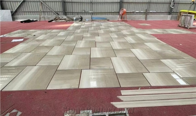 Wood Design Polished Serpeggiante Marble Slab For Tiles