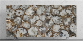 Fossil Agate Semiprecious Stone Slabs