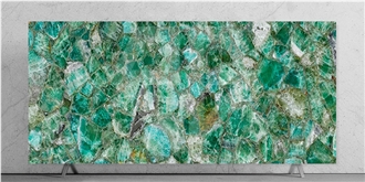 Green Fluorite Semiprecious Stone Slabs