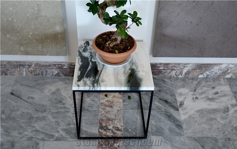 Panda White Marble Table Top