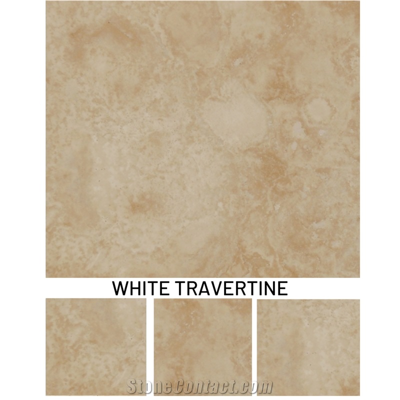 White Travertine - Light Travertine  Slabs