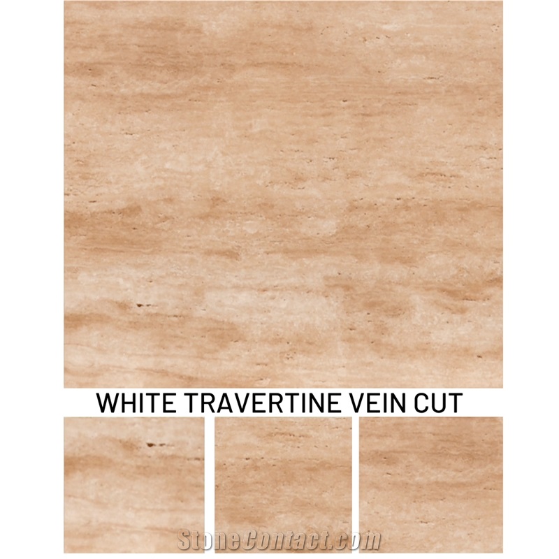 White Travertine - Light Travertine  Slabs