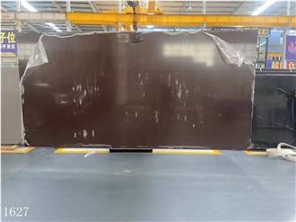 Brown Quartz Slabs Hotel Project Floor Use Tile