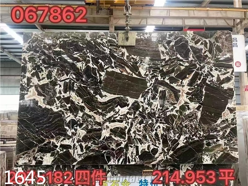 China Kylin Marble Slabs Antique River Brown Stone Tile
