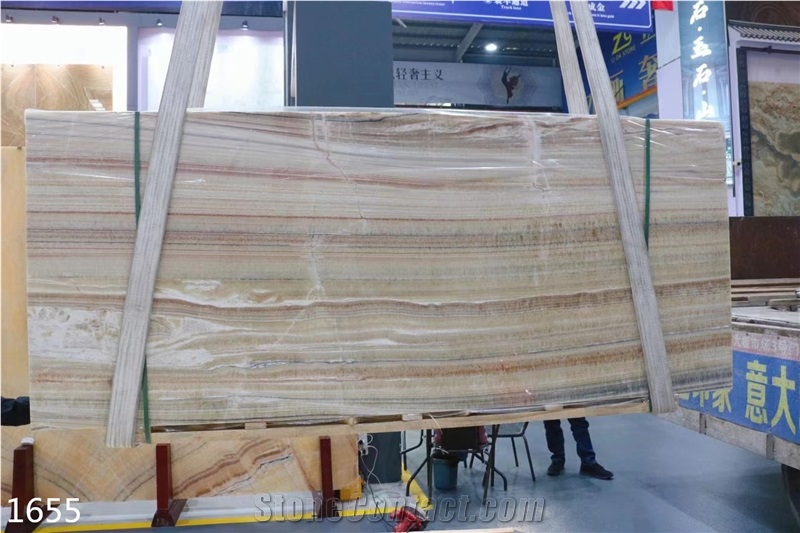 Demirci Honey Onyx Slabs Manisa Bai Beige Brown Onix