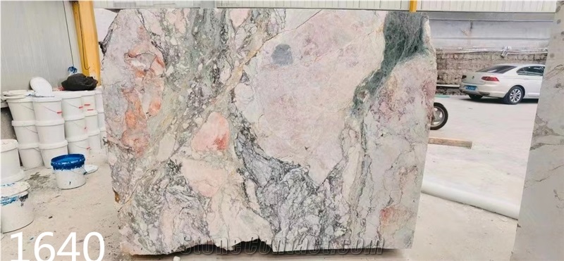 Four Season Blue Pink Quartzite Slabs