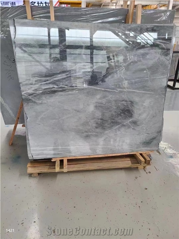 Himalayan Gray Marble Tiles Bardiglio Carrara Nuvolato Slab