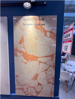Jupiter Red - Terracota Pink Marble Slabs